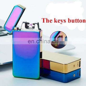 Double fire arc charging USB lighter multi-function creative cigarette lighter