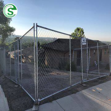 Warehouse chain link fencing cheap temporary fence panel for sale