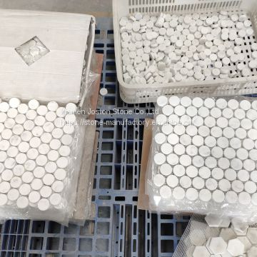 Carrara White marble mosaic