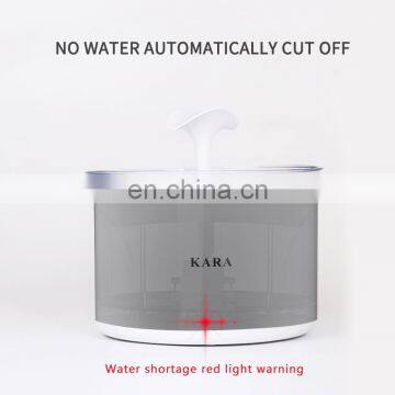 Manufacturer Wholesale Automatic Battery Filter Drinking LED Round Cat Water Fountain photo-5