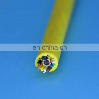 Flexible PU sheath CCTV camera cable with coaxial RG 59 high tensile strength camera cable