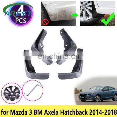Для Mazda 3 BM Axela Hatchback 2014 2015 2016 2017 2018 Грязезащитные козырьки, Грязезащитные пластины, Защитники крыльев, Брызговики, Автомобильные аксессуары для колес