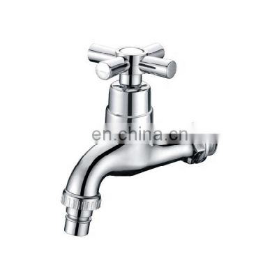 Wall mounted washing machine low price two way plastic faucet taps