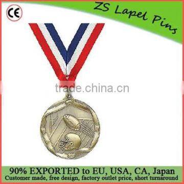 Custom quality free artwork design High Relief Medallion Football