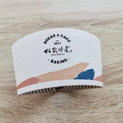 Colourful Thickened Insulated Corrugated Paper Cup Sleeve