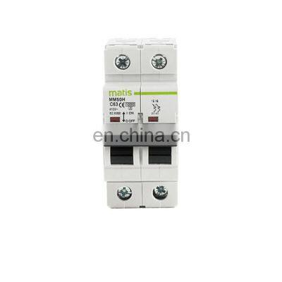 Matis Matis MM50H-2P 1-63A 380V 50/60hz safe durable circuit breaker intelligent electrical circuit breakers