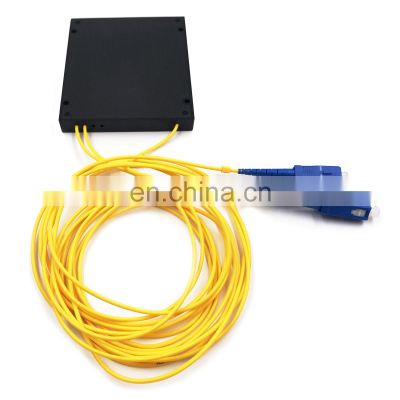 1x2 SC UPC  ABS Box Single Mode Fiber Optic PLC Splitter Fiber Splitter ABS Box Module sc upc 1x2 abs box plc splitter