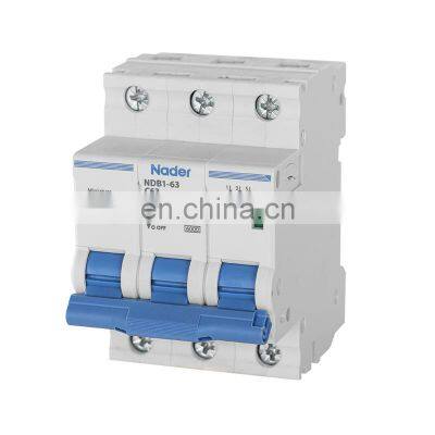 professional manufacturer electrical circuit breaker NDB1-63 3P