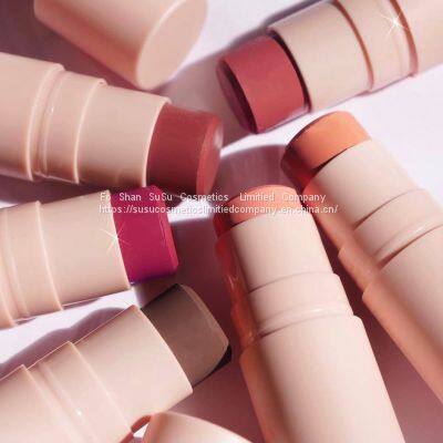 Blush New Private Label Customize Blusher Low Moq Custom Matte Vegan Pink Cream Blush Stick photo-2