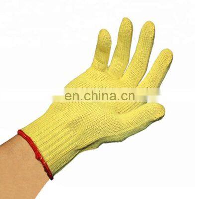 Aramid Anti-cut No Anti Cut & Heat High Temperature Resistant Proof Cut-resistant Hand safe working Gloves 7 Gauge