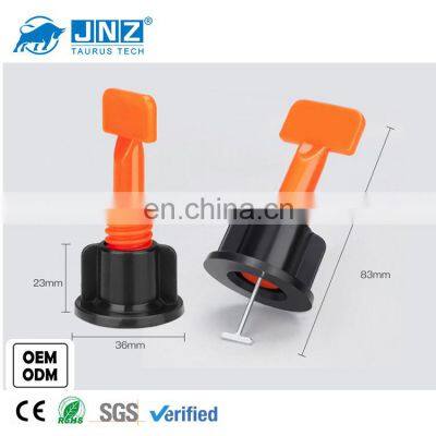 JNZ-TA-TLS-T hot sale 50pcs useful reusable tile leveling positioning system leveler T-Lock floor tool