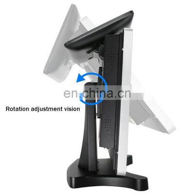 15'' Touch Screen All in One POS System Wifi/Dual Screen Cash Register/Built-in 8inch Customer Display Cashier POS Machine photo-5