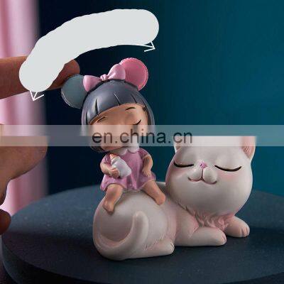 Instagram Creative Girl Heart Lovely Head Doll Car Small Decorations