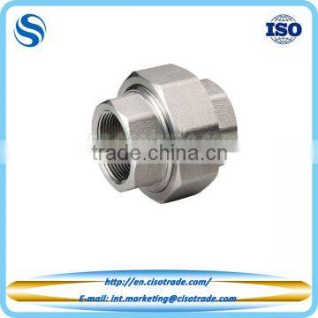 Threaded union male female stainless steel Class 150 conform to ASTM A351 cast pipe fitting