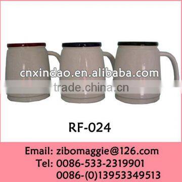 Hot Sale Popular Custom Made Wholesale Ceramic Soup Travel Mug with Assorted Color for Promotion