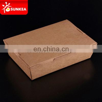 Disposable custom printed food paper meal box in a box