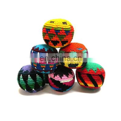 2021 Latest Artificial promotional Children Multi Color OEM Design mini logo printed knit ball With Good Quality