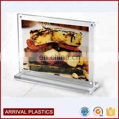 7 x 5 держатель для акриловых табличек с магнитами, Т-образный - прозрачный photo-5