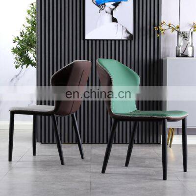 Nordic Restaurant Modern Upholstery Fabric Leather Dining Chairs for Sale photo-4