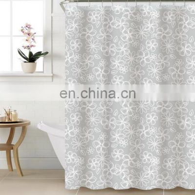 Modern bath peva clear shower curtain waterproof customised shower curtains