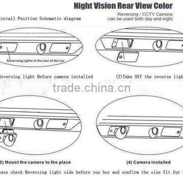 Small Rear View Camera Night Vision Waterproof Small Car Reverse Parking Camera Shockproof Anti Fog Electronic Scale photo-2