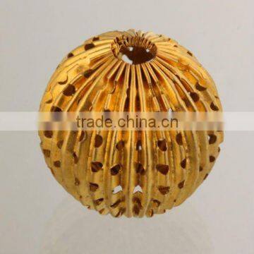 Jewelry Findings Diameter 18mm Brass Crimped Beads