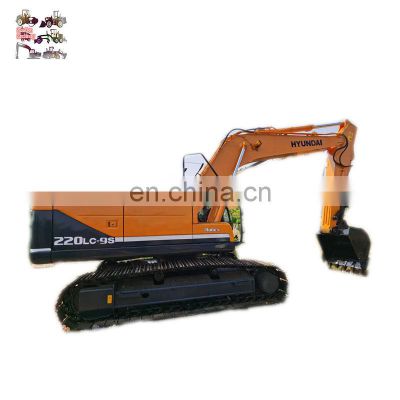 Cheap used South Korea Hyundai robex R220LC-9 crawler digger , Hyundai second hand excavator 22 ton cheap