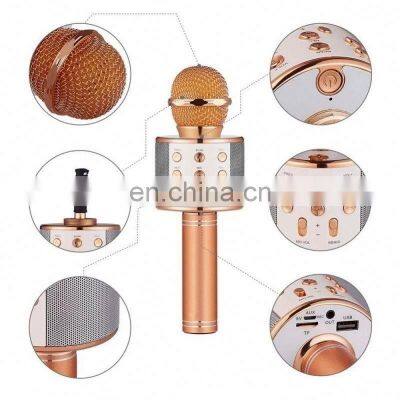 Ws858 Usb Handheld Karaoke Microphone For Home Ktv High Sensitivity Portable Mini Wireless Microphone photo-5