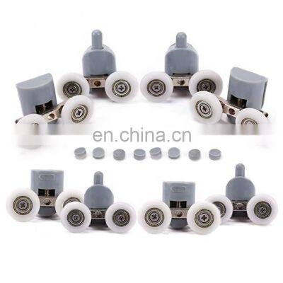 Bathroom Replacement Parts Double Twin Top / Bottom Shower Door Wheels Shower Door Rollers photo-4