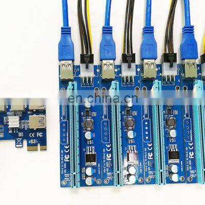 Pci-e To Pci-e Adapter 1 Turn 4 Pci-express Slot 1x To 16x Usb 3.0 Special Riser Card Pcie Converter photo-5