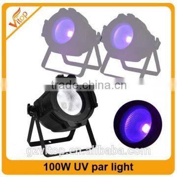 UV cob led par light disco stage light 100watt led uv black cob led par light