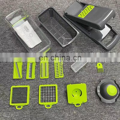 Multifunction Food Graters Shredders Fruit Bowl Manual Dicer Chopper Kitchen Cutter Slicer Vegetable