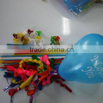 advertise balloon with cups and sticks