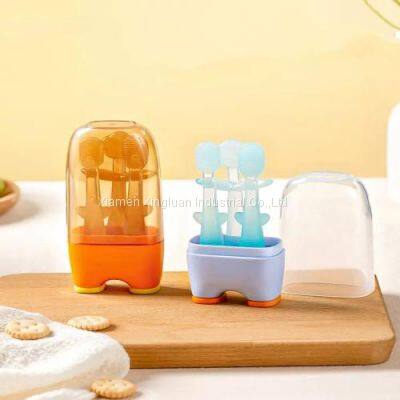 Baby tooth toothbrush Baby mouth wash tongue coating cleaning magic silica gel newborn 11 years old