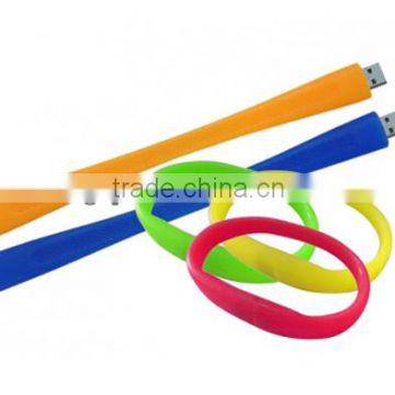 cheap usb silicone wristband with custom logo