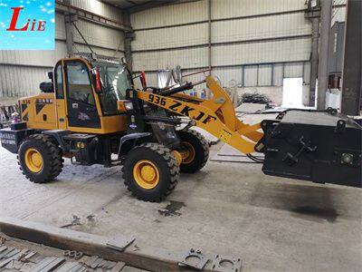 Chinese mini wheel loader with sweeper attachments for sale