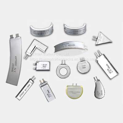 Ultra Thin Small Curved Rechargeable Lithium Polymer Battery Customized for Smart Wearable Technology photo-5