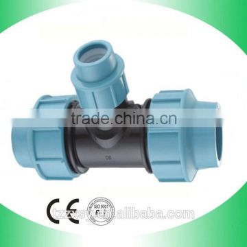 Recyclable PN16 Pressure Plastic Plumbing Pipe Fitting Tee