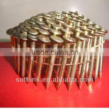 large head coil roofing nails with galvanized