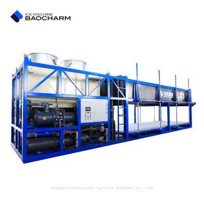 BAOCHARM 20 Tons Large Capacity Water Cooled Block Ice Maker Equipment Ice Making Machine Factory Plant