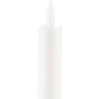 High Quality 6 Pieces 3D Moving Wick Flickering Flameless Ivory Taper Led Candles With Remote Control photo-3