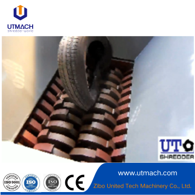 High-Efficiency Double Shaft Shredder for Rubber Crushing photo-3