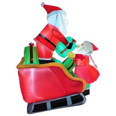 Christmas Outdoor Decor With Santa Inflatable – Perfect for Xmas Decor photo-3