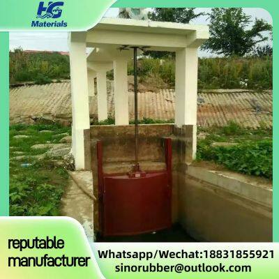 Cast Iron Sluice Gate With Copper-inlaid Round and Square Design, Integrated Flashlight,