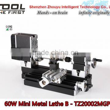 Powerful 60w motor Electroplated Mini Metal Lathe B for DIY model making,soft metal processing