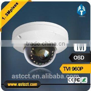 1.3MP TVI Color 3.6mm fixed lens TVI Dome CCTV Camera Waterproof metal housing