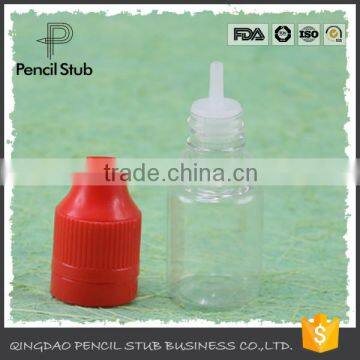 5ml bottle clear PET long tip child proof tamper cap ISO certificate