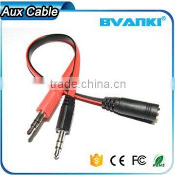 New Products 2016 2 Male 1 Female 3.5mm Heardphone y Splitter Aux/headphone Cable Free Samples photo-3