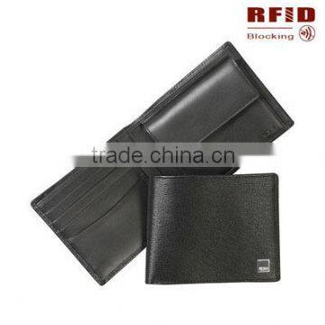 High quality wholesale RFID blocking security wallet with coin pocket