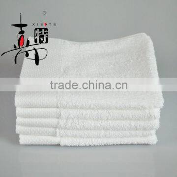 Hotel towel 5 star 100% cotton / 16s spiral satin face towels for 5 star hotel